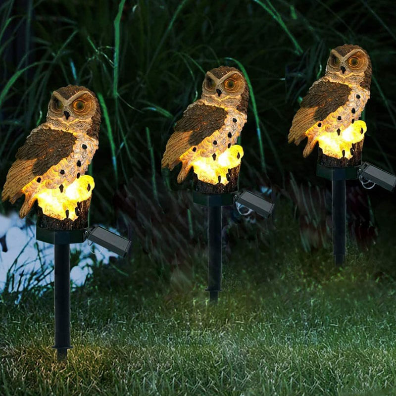 Vivolux | Barter | Gartenlampe Eulen mit Sonnenenergie