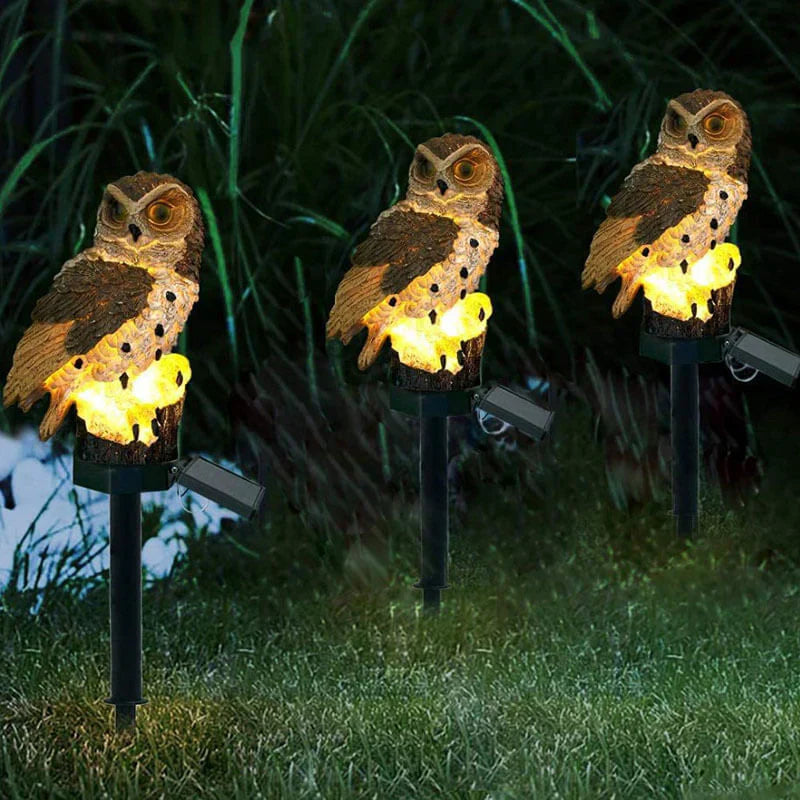 Vivolux | Solarbetriebene Eulen-Gartenlampe - OwlGlow