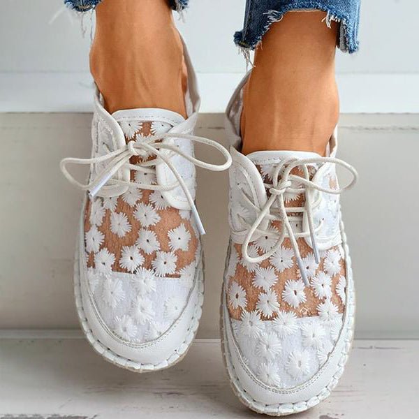 Vivolux | Orthopädischer stilvoller Schuh mit Blumendesign