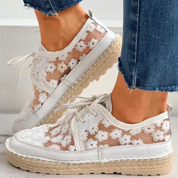 Vivolux | Orthopädischer stilvoller Schuh mit Blumendesign