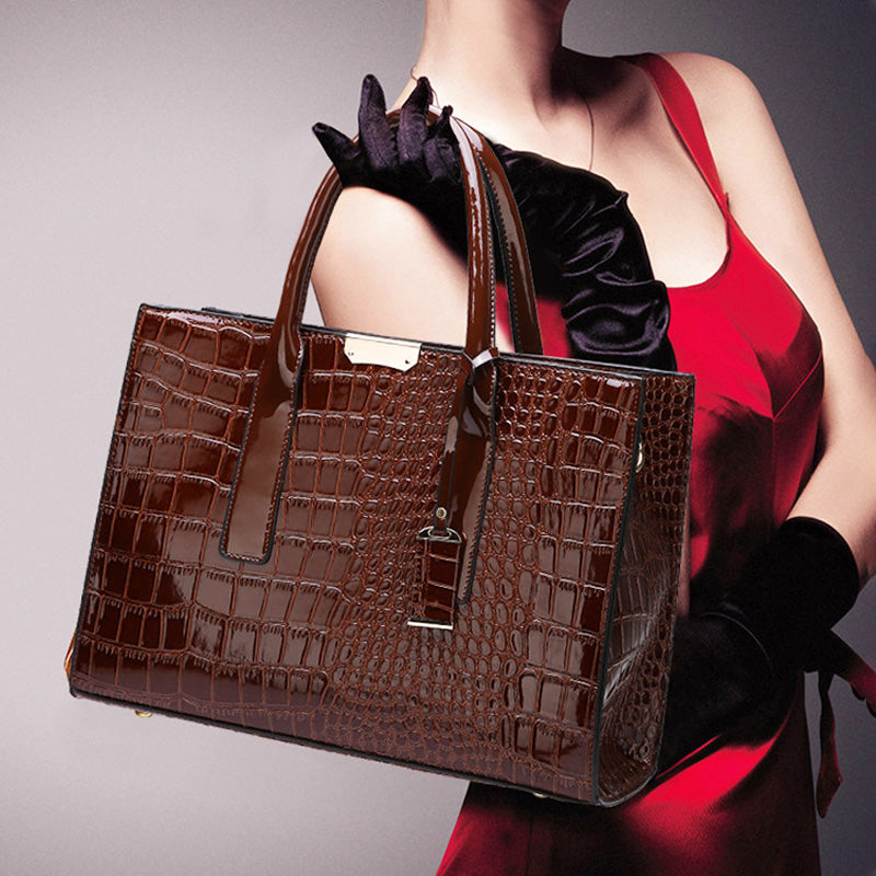 Vivolux | Tasche mit Krokodilprägung.