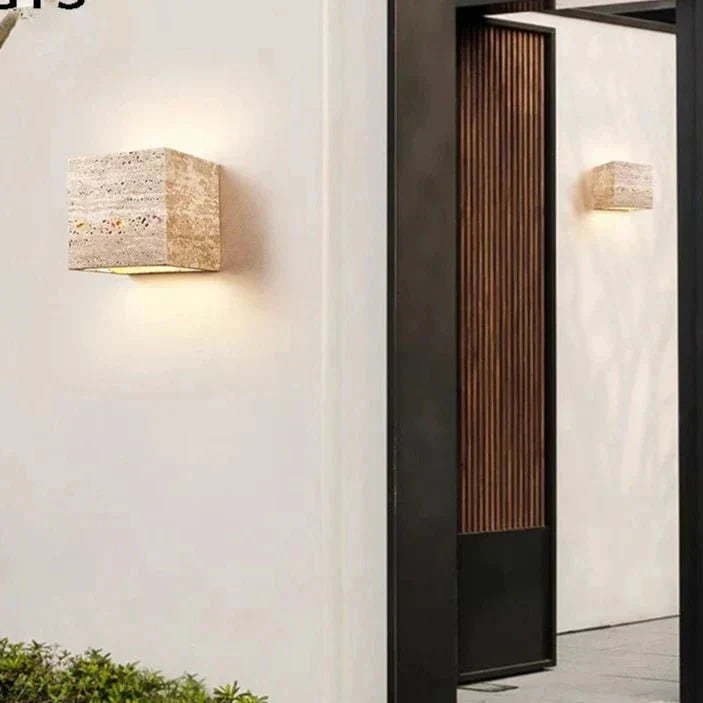 Vivolux | Wandleuchte aus Travertin für eine warme und elegante Atmosphäre