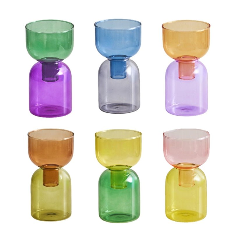 Vivolux | Zweiteiliges Mini-Knospenvase-Terrarium-Set