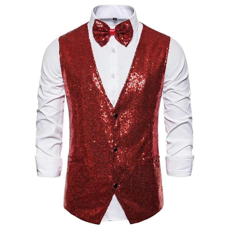 Vivolux | Gilet | Party-Glitzerweste für Männer