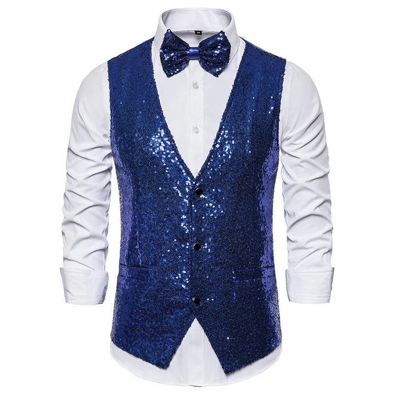 Vivolux | Gilet | Party-Glitzerweste für Männer