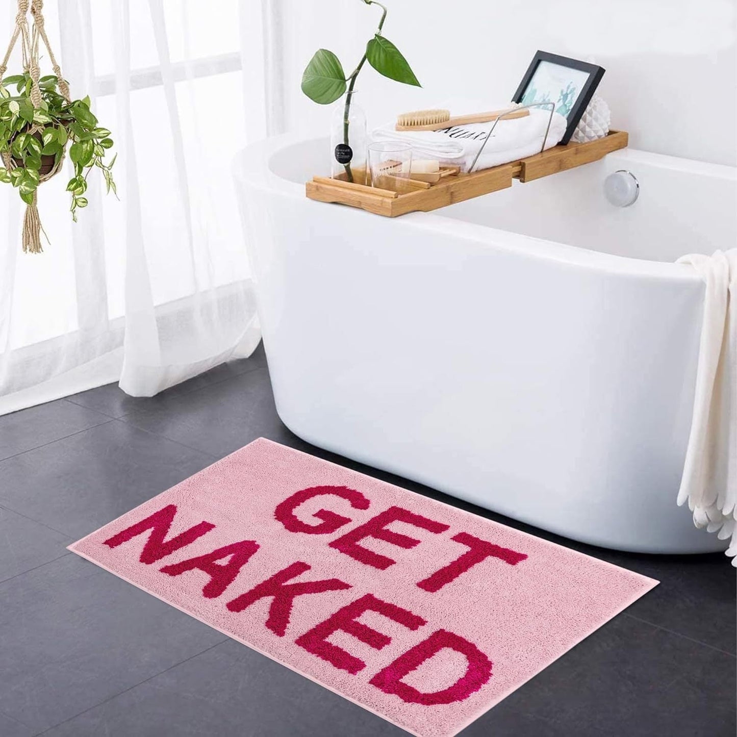 Vivolux | Get Naked Badematte – Weicher getufteter Badezimmerteppich