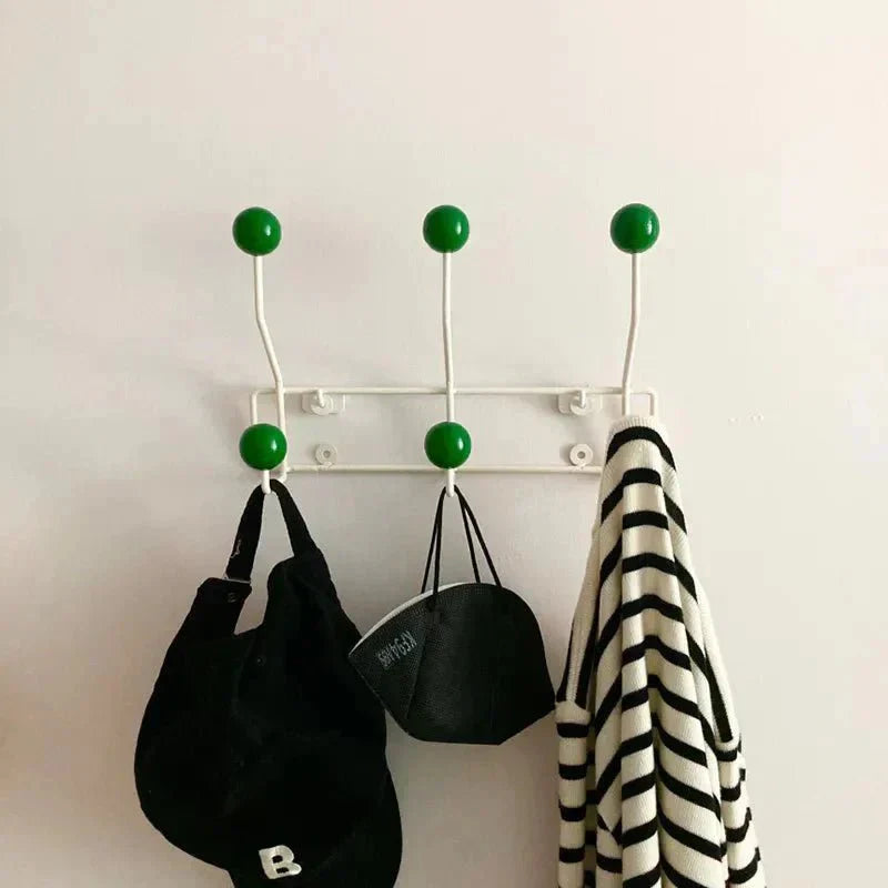 Vintage Kleiderhaken Metall Set - Klassische Garderobe für Mäntel und Accessoires