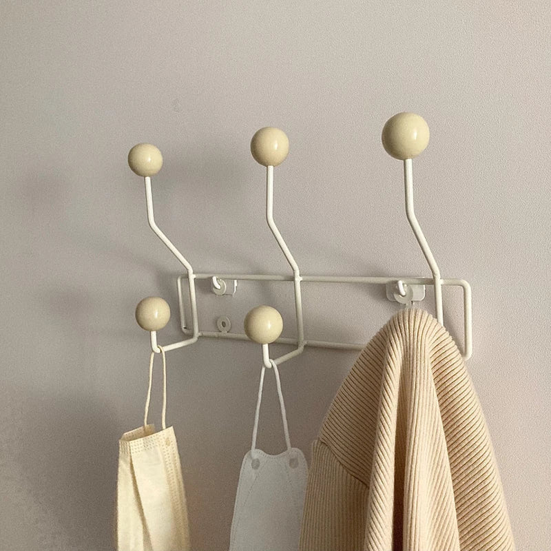 Vintage Kleiderhaken Metall Set - Klassische Garderobe für Mäntel und Accessoires