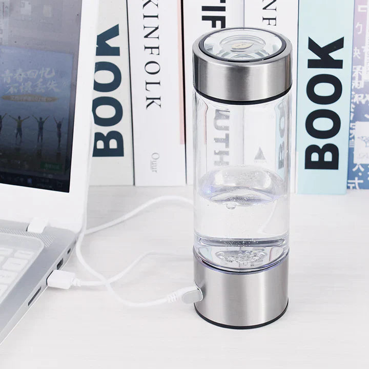 Vivolux | Wiederaufladbare alkalische Wasserflasche - Mit Wasser angereichertes Wasserstoff