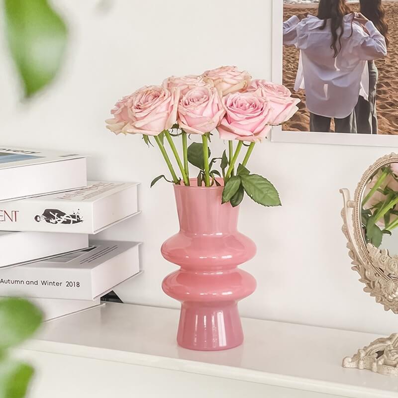 Vivolux | Wellenförmige Glasblumenvase
