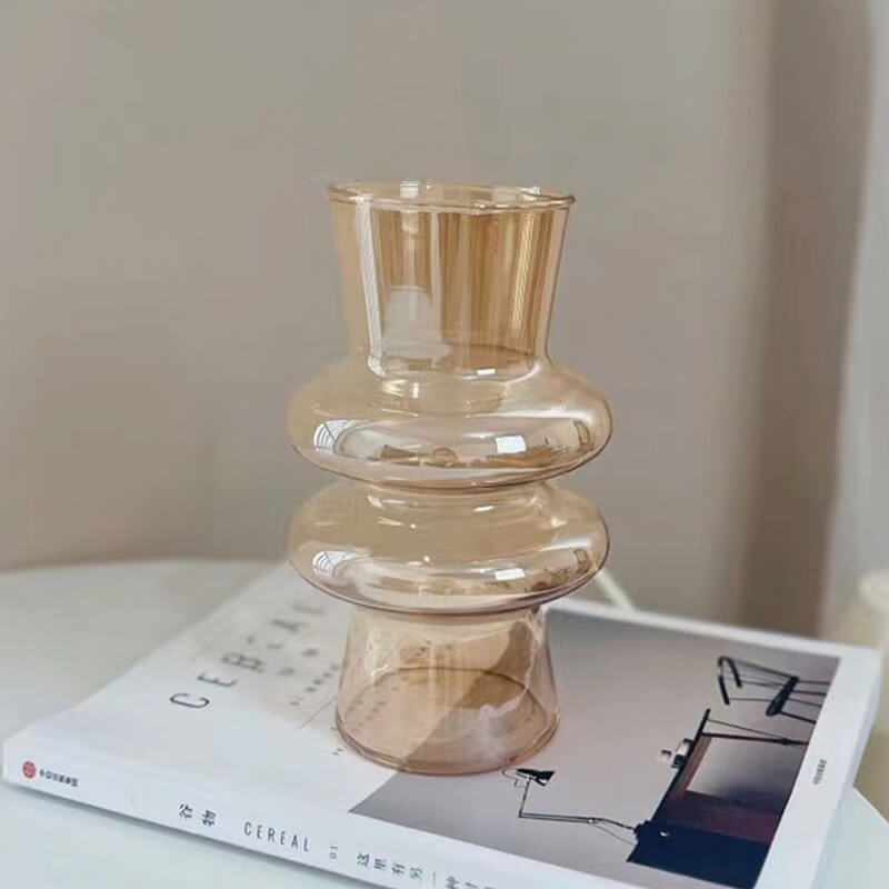 Vivolux | Wellenförmige Glasblumenvase
