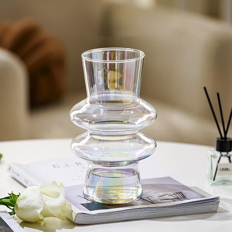Vivolux | Wellenförmige Glasblumenvase