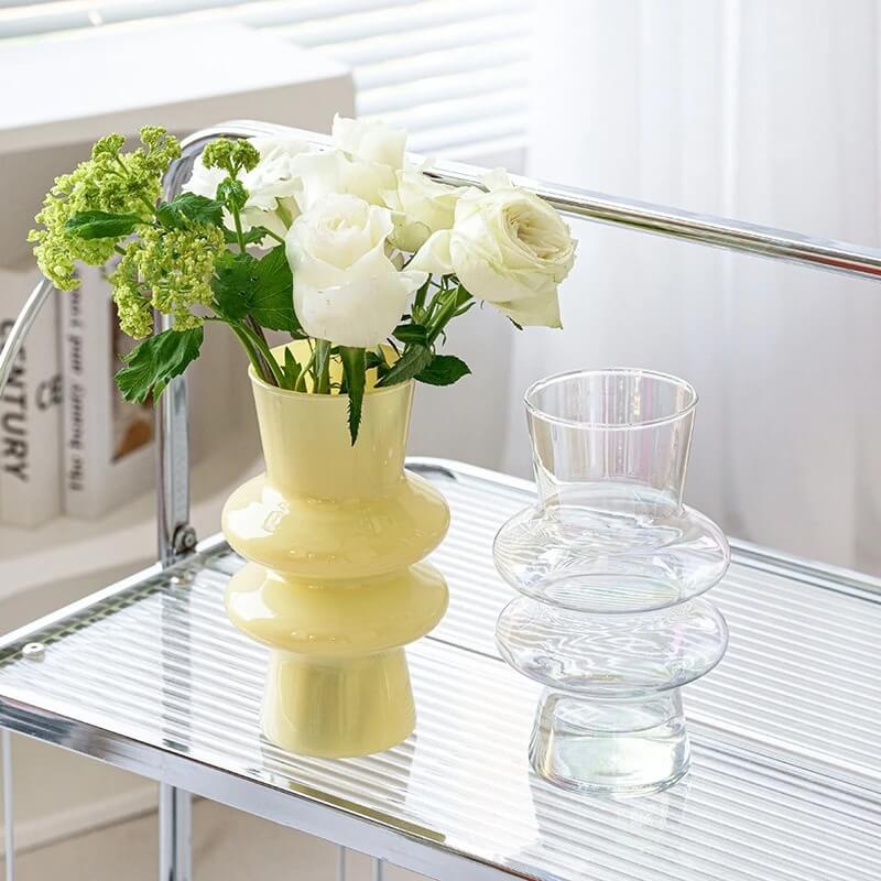 Vivolux | Wellenförmige Glasblumenvase