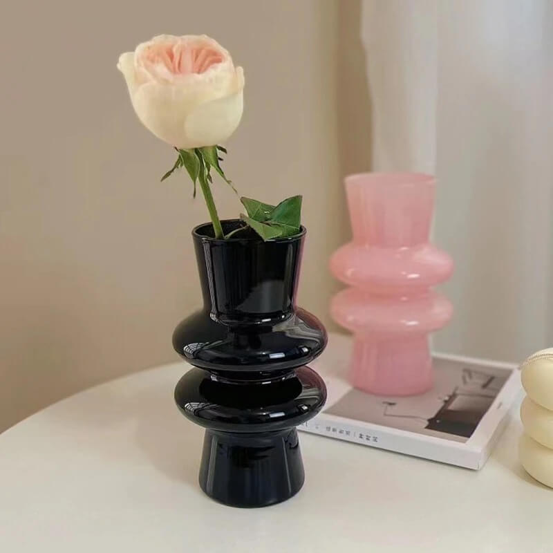 Vivolux | Wellenförmige Glasblumenvase