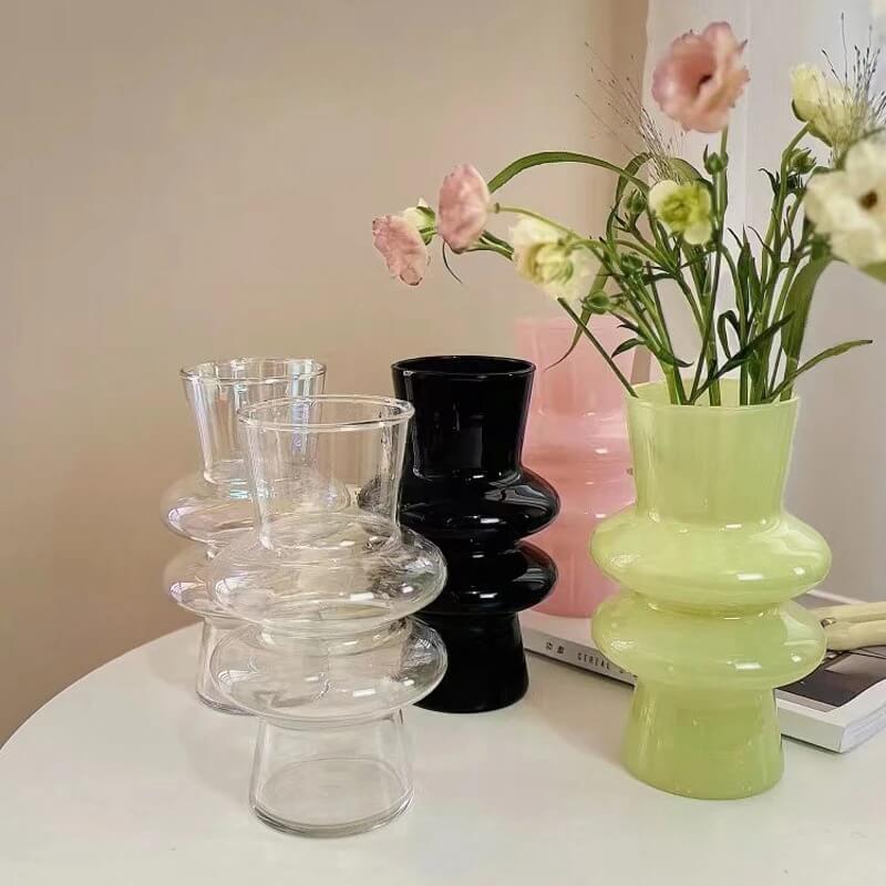 Vivolux | Wellenförmige Glasblumenvase