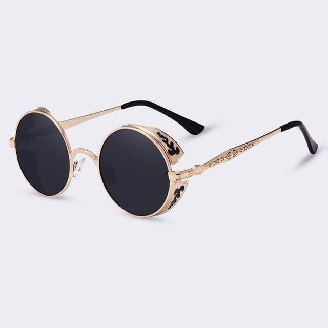 Vivolux | Steampunk Vintage Runde Sonnenbrille Limitierte Auflage