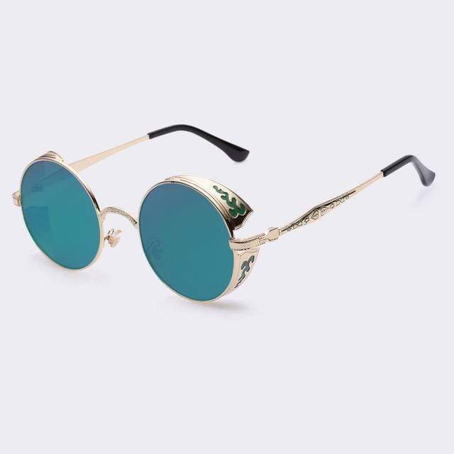 Vivolux | Steampunk Vintage Runde Sonnenbrille Limitierte Auflage
