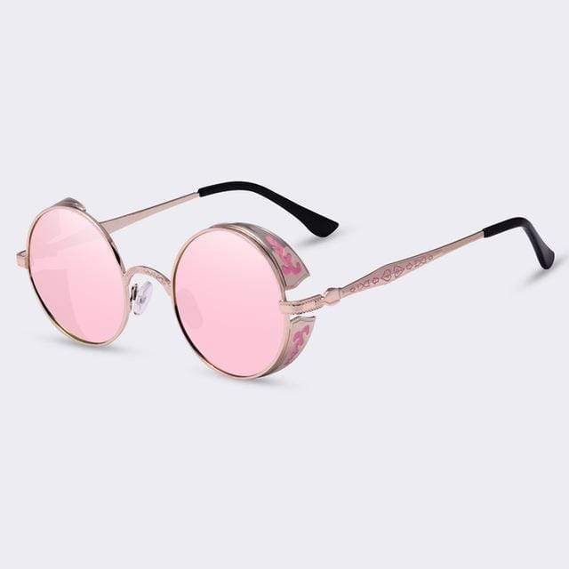 Vivolux | Steampunk Vintage Runde Sonnenbrille Limitierte Auflage