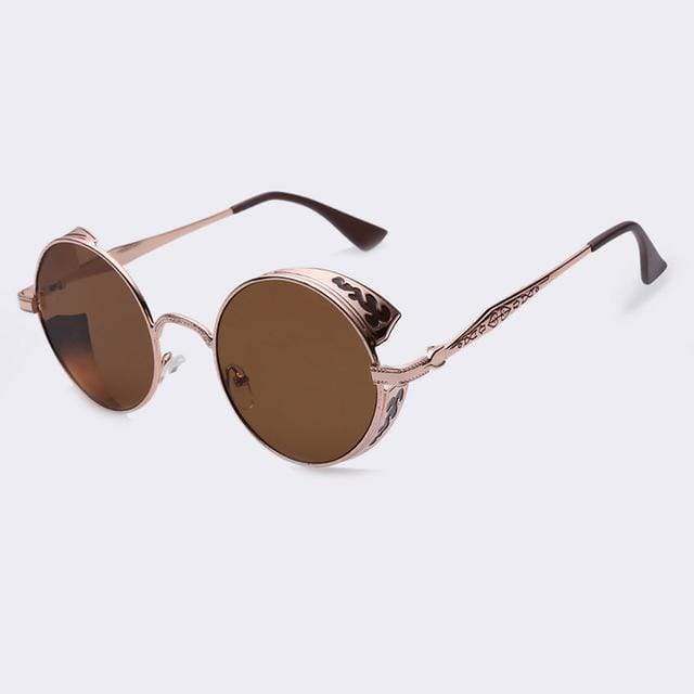 Vivolux | Steampunk Vintage Runde Sonnenbrille Limitierte Auflage