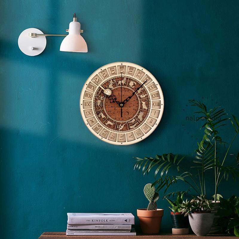 Vivolux | Zodiac Signs Holz Wanduhr