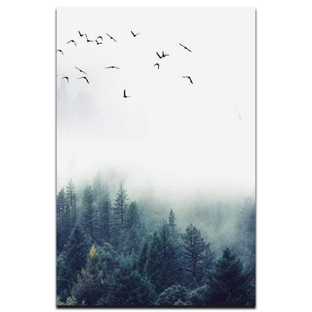 Vivolux | 3-teilige Nordic Forest Landscape Wandkunst