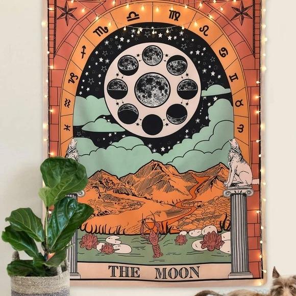 Vivolux | "Die Mond" Tarot Farbige Wandteppich