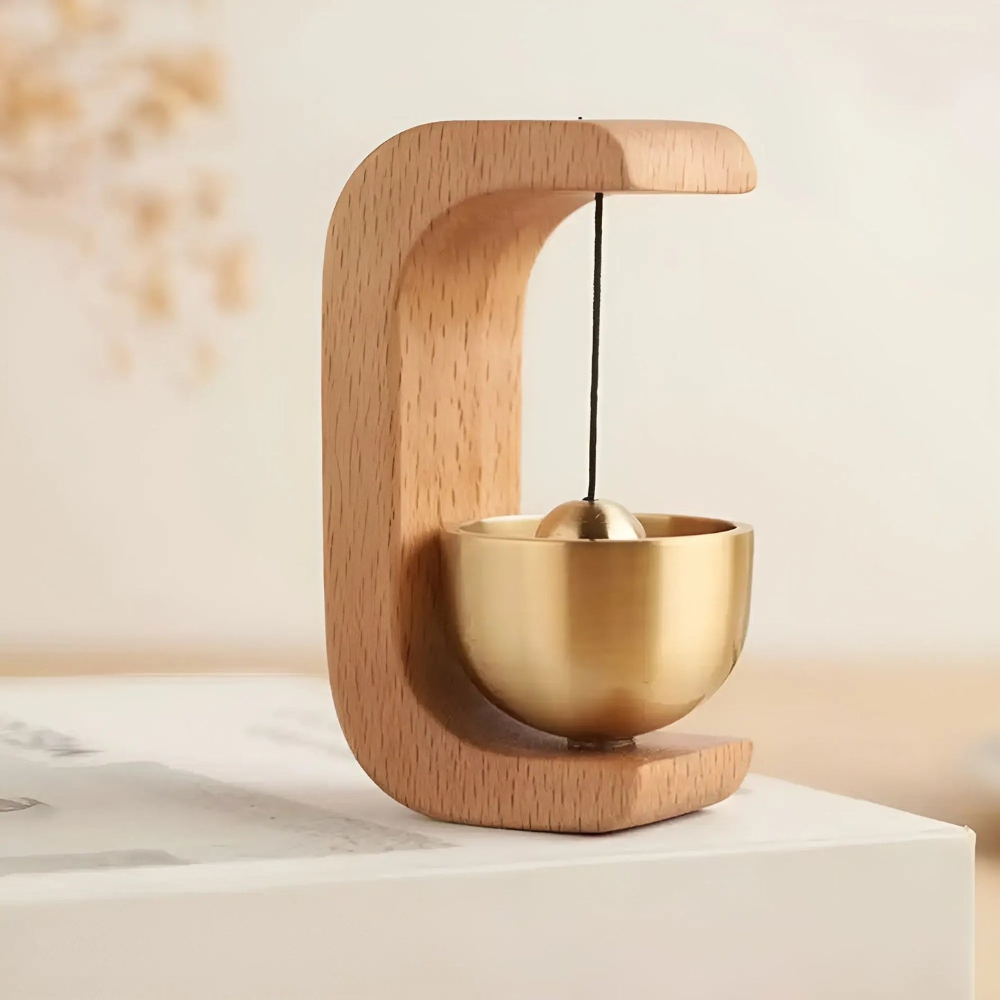 Vivolux | Türglocken - Melodisch - Dekorativ Holz - Japanischer Stil - Klangschalen-Glocke