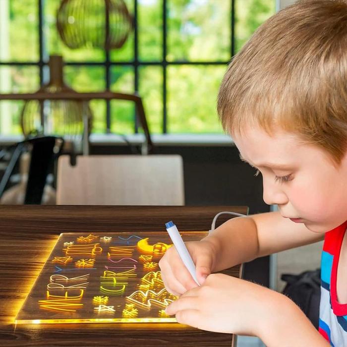 Vivolux | LED Notiztafel mit 7 Farben Stift
