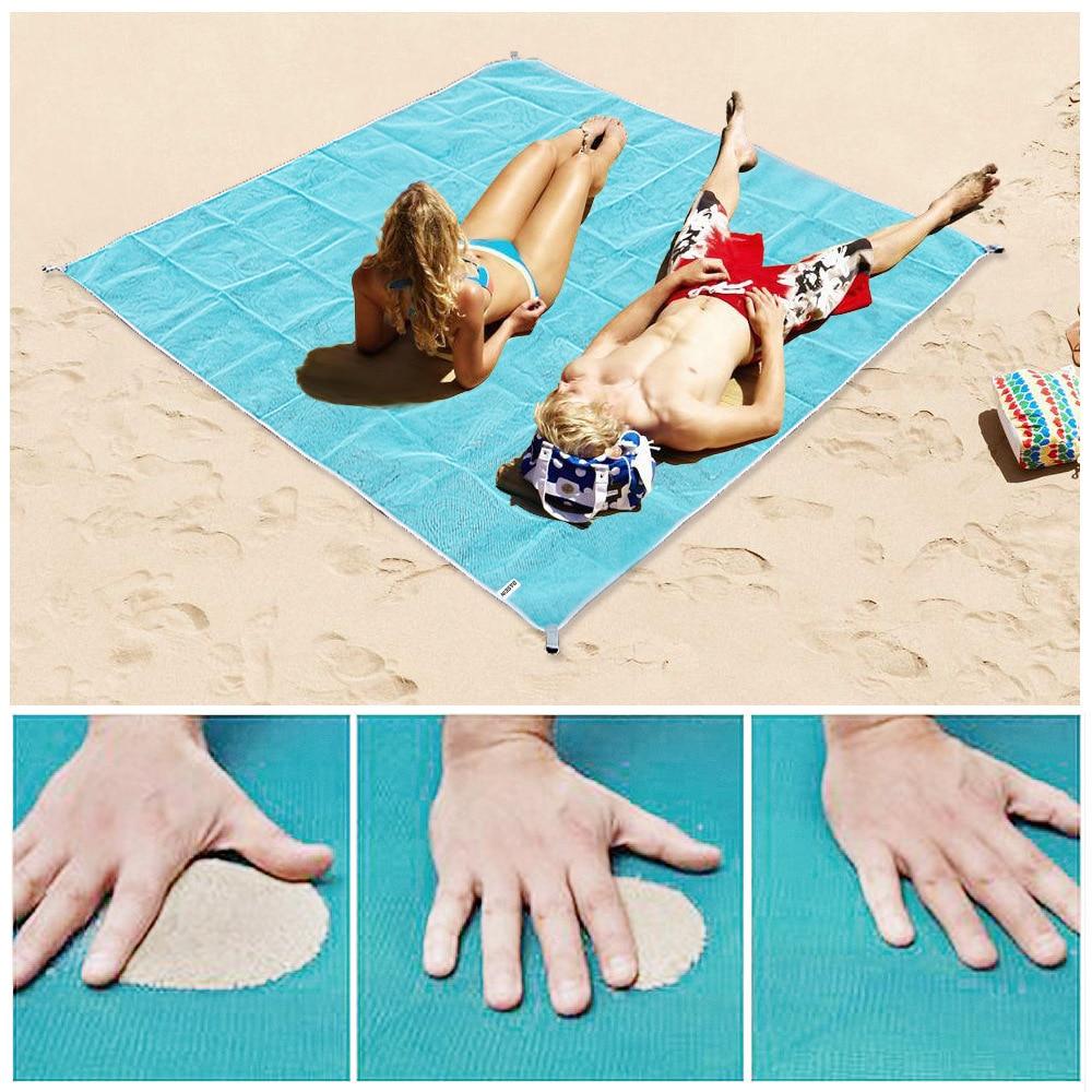 Vivolux | XXL Sandfreies Strandtuch | Zandsheet | 200x200