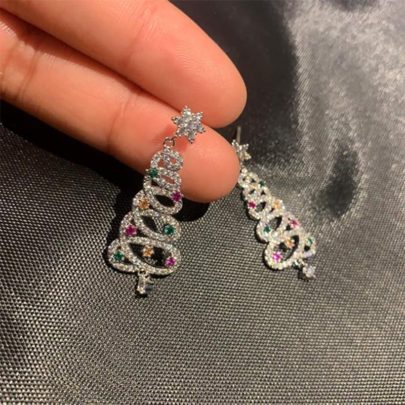 Weihnachtsbaum-Ohrringe