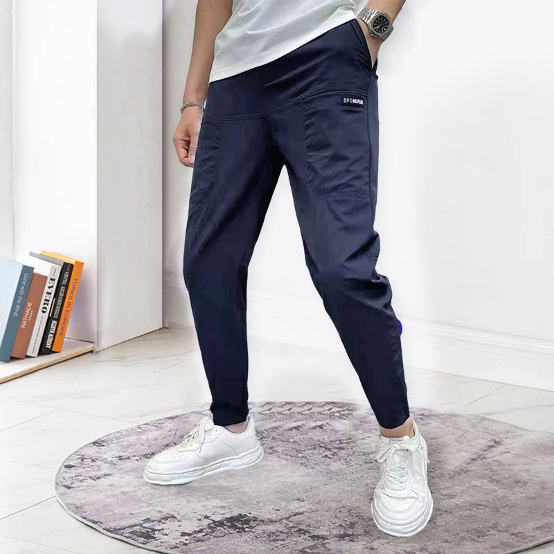 Skinny-Cargohose mit hohem Stretchanteil und mehreren Taschen für Herren