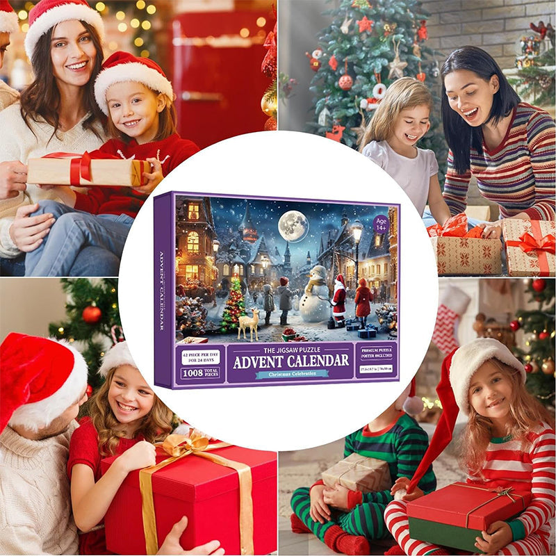 Vivolux | 1000PCS Weihnachten Puzzle Adventskalender - Weihnachtsgeschenk