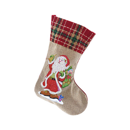 Vivolux | Diamond Painting Xmas Rhinestone Sock Stickerei Mosaik Geschenk Tasche