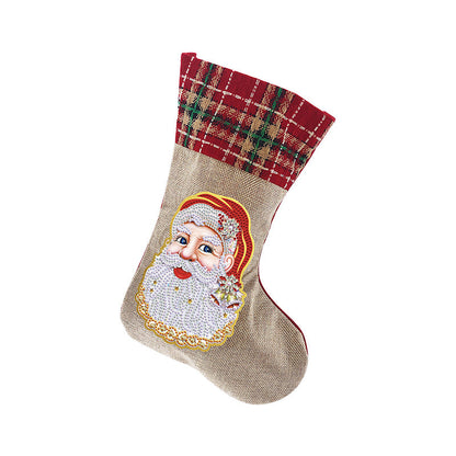 Vivolux | Diamond Painting Xmas Rhinestone Sock Stickerei Mosaik Geschenk Tasche