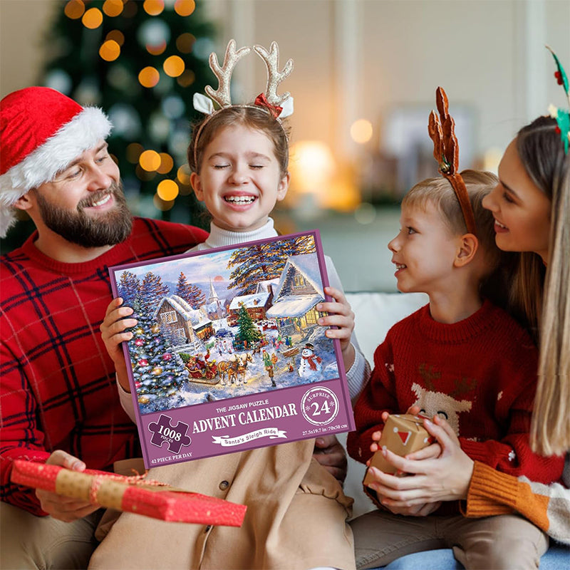 Vivolux | 1000PCS Weihnachten Puzzle Adventskalender - Weihnachtsgeschenk