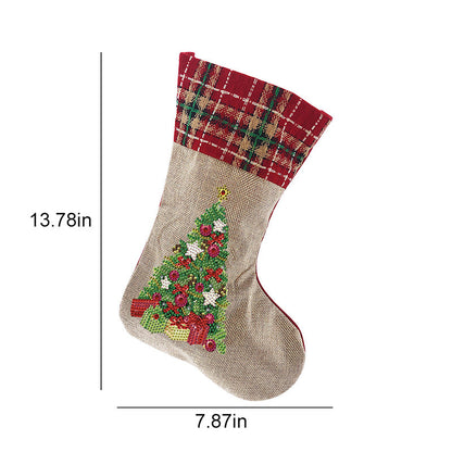 Vivolux | Diamond Painting Xmas Rhinestone Sock Stickerei Mosaik Geschenk Tasche