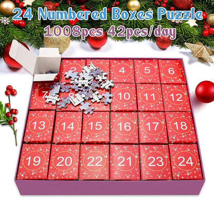 Vivolux | 1000PCS Weihnachten Puzzle Adventskalender - Weihnachtsgeschenk