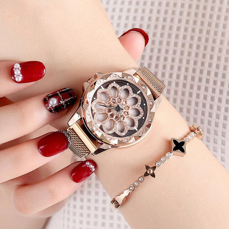 Vivolux | Fashion Damen Uhr, mit 360¬∞ drehbarem Zifferblatt, magnetischem Armband & täglicher wasserdicht