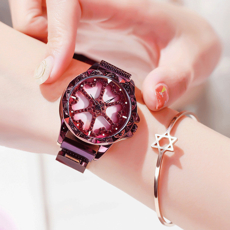 Vivolux | Fashion Damen Uhr, mit 360¬∞ drehbarem Zifferblatt, magnetischem Armband & täglicher wasserdicht