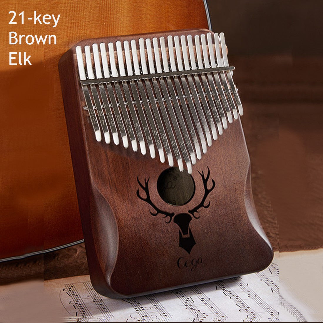 Vivolux | Tragbare Kalimba, mit 21 Tasten & Solides Holzbrett, für Kinder, Erwachsene, Anfänger, Profis