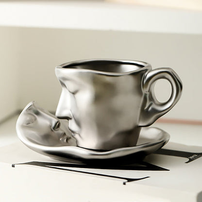 Vivolux | Kyssnades Gesicht keramische Kaffeetasse