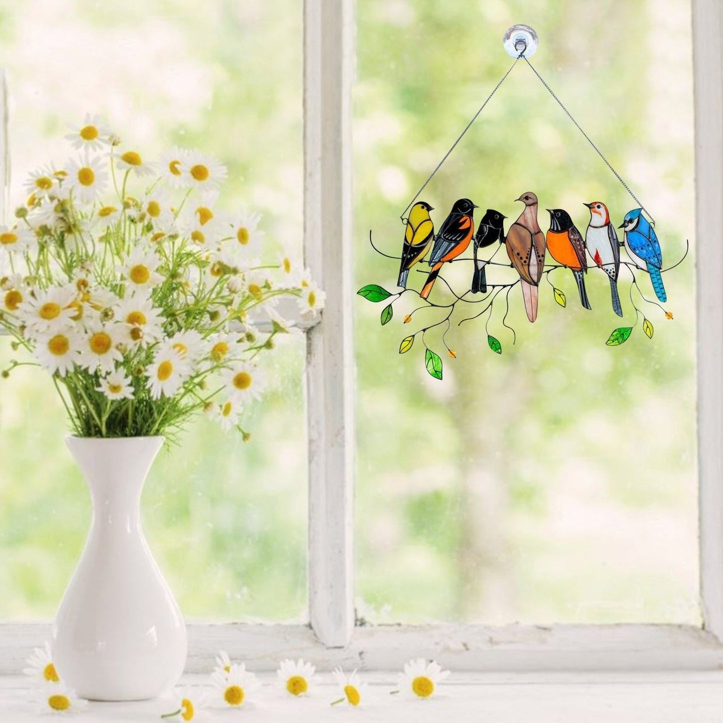 Vivolux | Buntglas Vogel Suncatcher - Francia