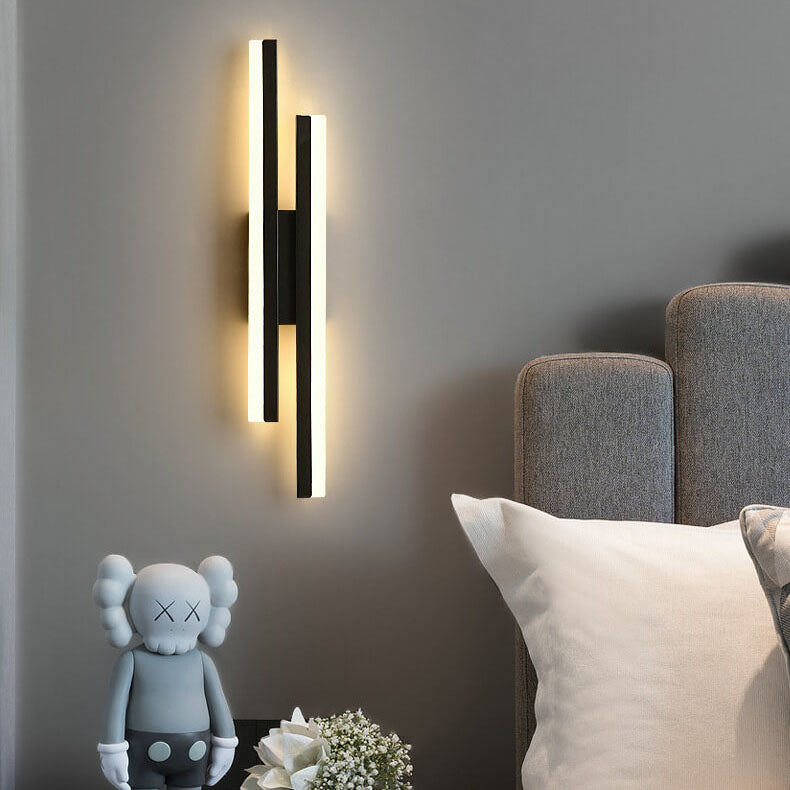 Vivolux | LuxLine Moderne LED Wandlampe | Minimalistisches Design | Eisen & Acryl | Dimmbares Licht