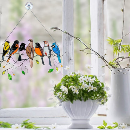Vivolux | Buntglas Vogel Suncatcher - Francia