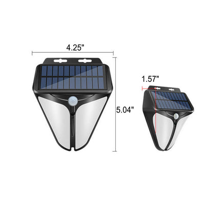 Vivolux | Solar Intelligente Dreieck Außen wasserdichte Körper Sensor Patio LED Wandleuchte