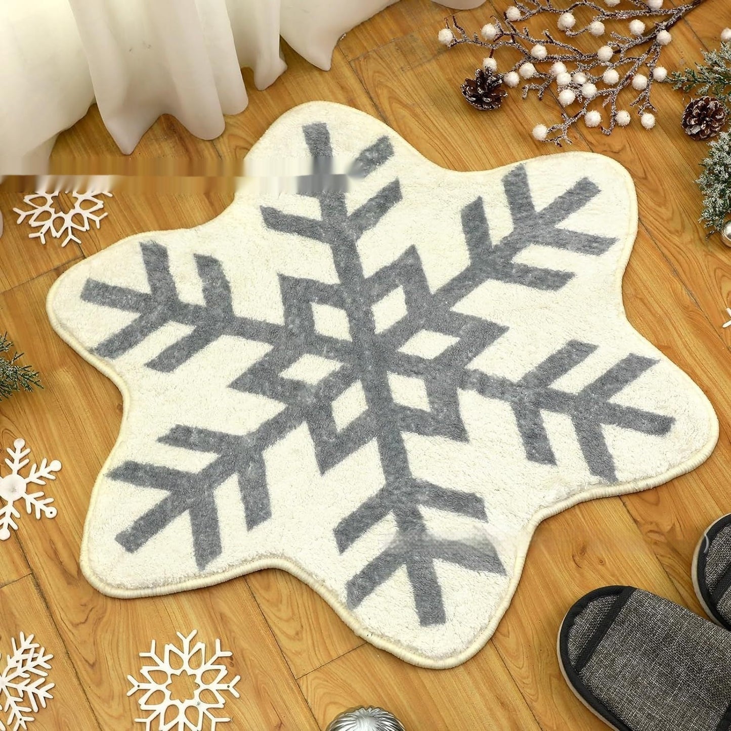 Vivolux | Weihnachts-Kaschmir-ähnlicher Teppich Pflegeleicht