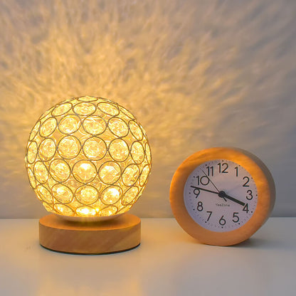 Vivolux | Modern Minimalist Runde USB wiederaufladbare LED Nachttischlampe