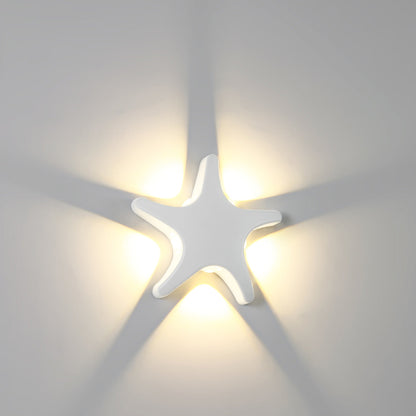 Vivolux | Zeitgenössische Einfachheit Aluminium Seestern Design LED wasserdichte Wandlaterne Lampe für Außenterrasse