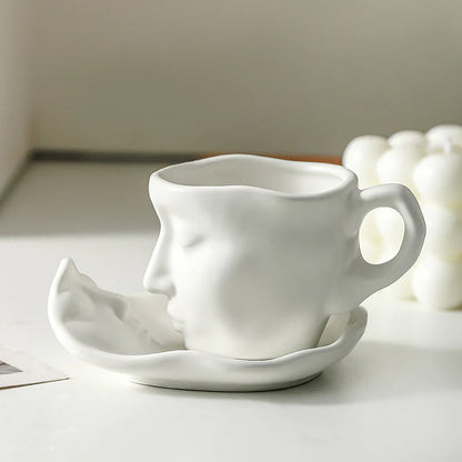 Vivolux | Kyssnades Gesicht keramische Kaffeetasse