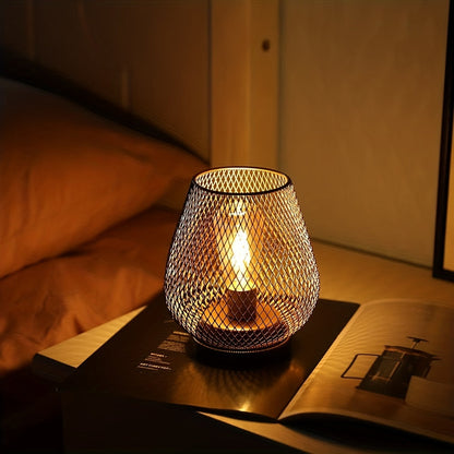 Vivolux | RusticMesh Tischlampen Set – Industrieller Stil und Stimmungsvolle Beleuchtung